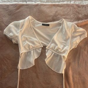 White crop top